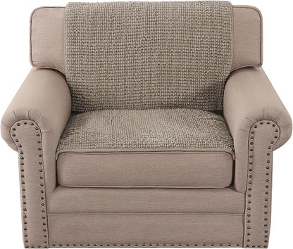 H.VERSAILTEX Plush Chenille Couch Armrest Cover 2 Packs Thick and Soft Sofa - Image 7