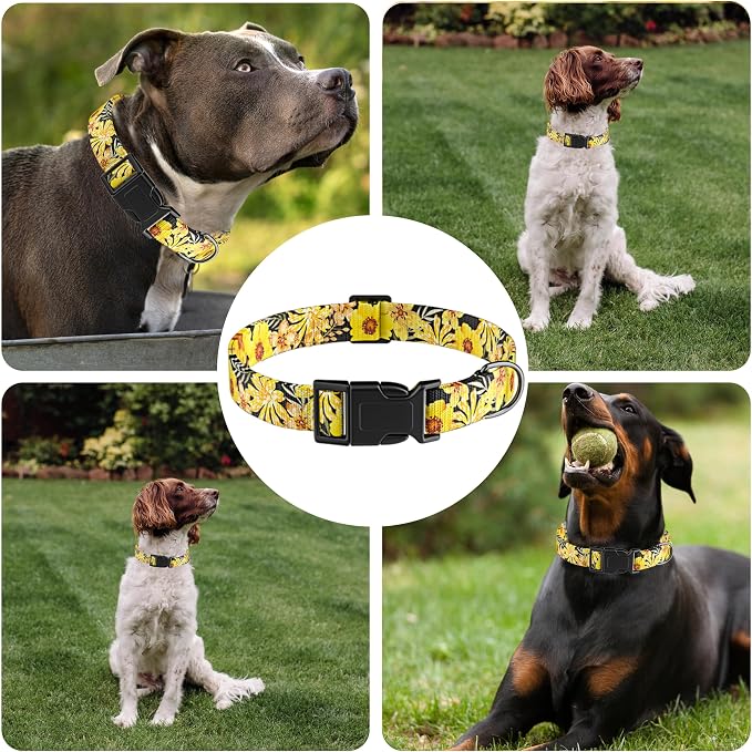 Dog Collar for Boys & Girls, Adjustable Soft Pattern Pet Collar - Image 6