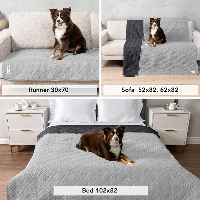 PetAmi Waterproof Bed Cover for Dogs, Pet Blanket Couch Cover, Reversible - Image 5