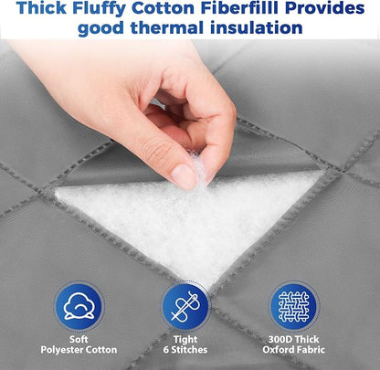 Cotton Thermal Door Screen Draft Stopper Cover Made of Oxford and Cotton Fill - Image 5