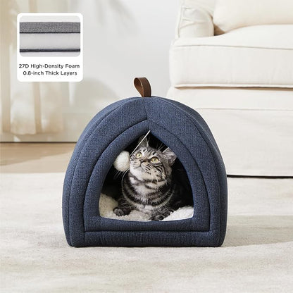 Bedsure Cat Beds for Indoor Cats - 2 in 1 Cat Cave House Tent for Kittens and - Image 2