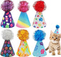 6pcs/Pack Mini Dog Party Hats for Small XS Cat Puppy Doggie Kitten Rabbit by JpGdn