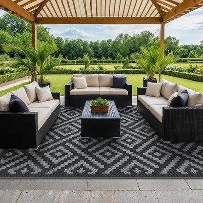 GENIMO Outdoor Rug for Patio Clearance, Reversible Plastic Camping Rugs - Image 7