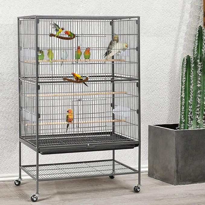 Rypet Parrot Natural Wood Stand Perch, Swing U Shape Natural Parrot Perch - Image 7