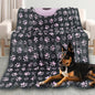 Dog Blankets for Large Dogs, Washable Pet Blanket, Soft Crate Bed by Gowyeg