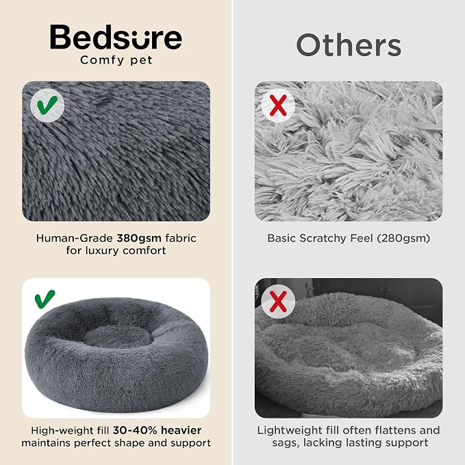 Bedsure Calming Dog Bed for Medium Dogs - Image 3