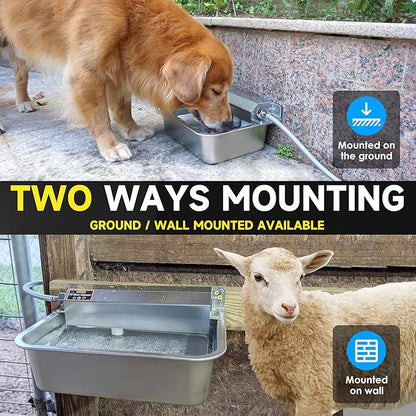 Automatic Dog Water Dispenser, 2 Gallons 304 Stainless Steel Large Dog Water - Image 4