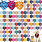 Reginary 120 Packs Dog Bandanas Bulk Christmas Dog Paw Scarf Adjustable Holiday by Reginary