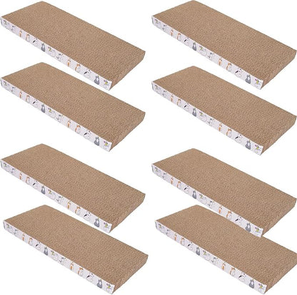 8 Packs cat Scratch pad Toys Reversible cat Scratching Post Cardboard cat by Engelalike
