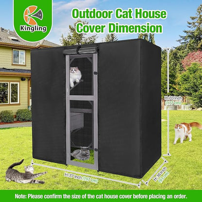 Kingling Outdoor Cat House Cover Weatherproof, Thermal Covers - Image 5