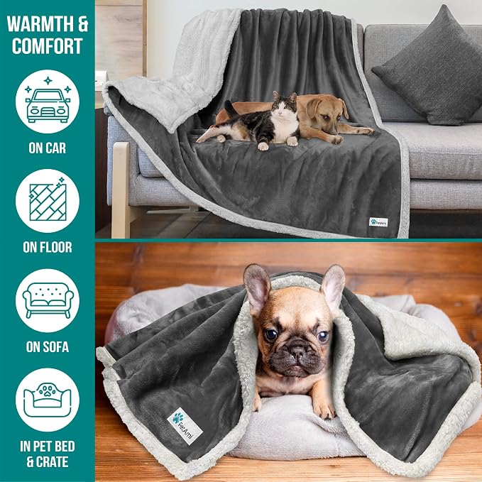 PetAmi Dog Blanket for Small Medium Dogs, Pet Bed Blanket Cat Puppy Kitten - Image 5