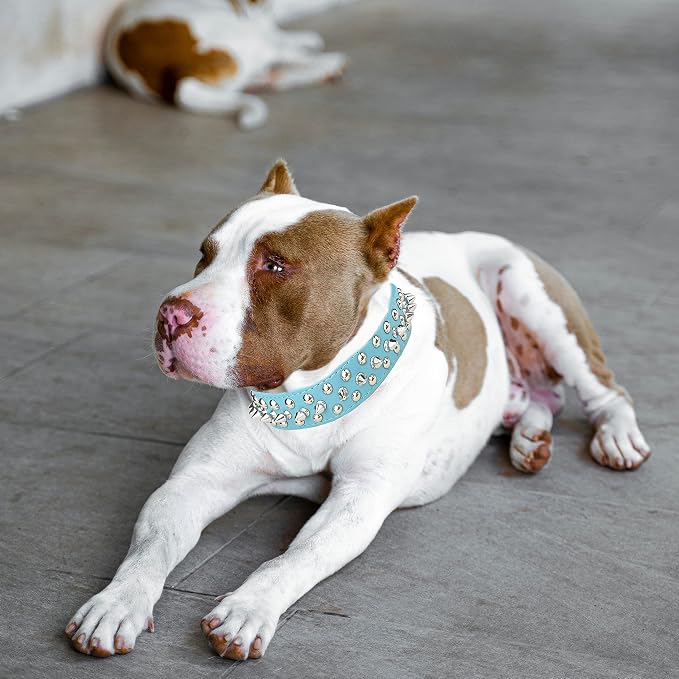 TEEMERRYCA Adjustable PU Leather Spiked Studded Dog Collars - Image 5