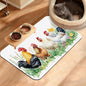 Chicken Rooster Dog Cat Food Mat by Unknown