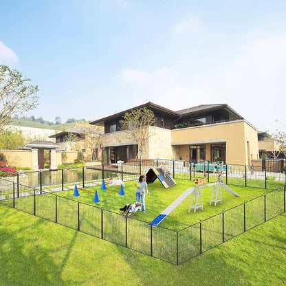 Dog Playpen 32 inch 28 Panels Indoor Outdoor Dog Pen - Image 2