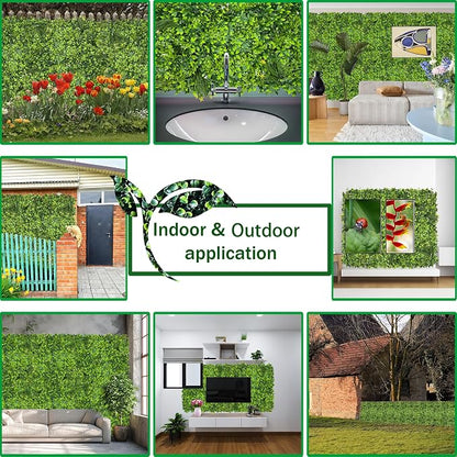 Artificial Plant Wall Roll: 60 X 120 in UV-Anti Ivy Privacy Fence Screen Faux - Image 5
