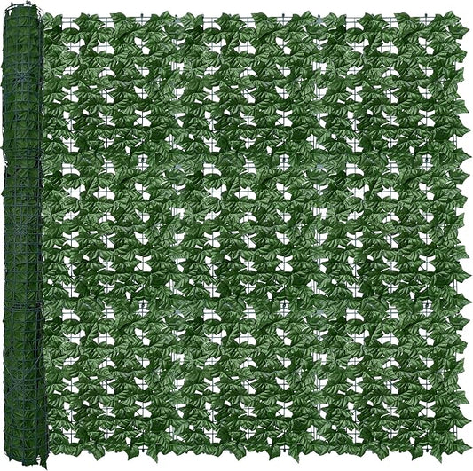 Artificial Ivy Privacy Fence Wall Screen, 60X120 in UV-Anti Faux Greenery by ODTORYHOME