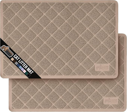 GORILLA GRIP Cat Litter Box Mat, Water Resistant, US Designed Kitty Litter by GorillaGrip