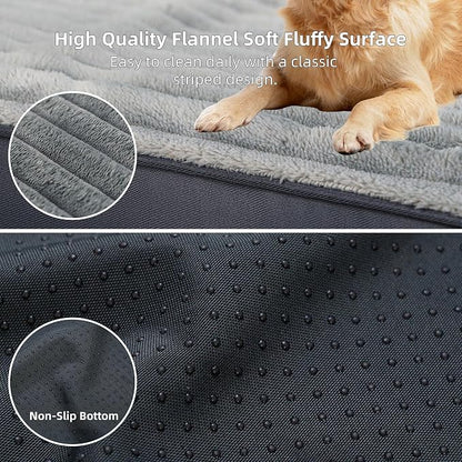 Dog Bed Large Sized Dogs, Orthopedic Flannel Pet Beds - Image 5