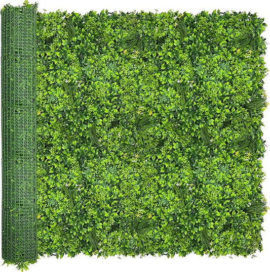 Artificial Plant Wall Roll: 72 X144 in UV-Anti Ivy Privacy Fence Screen Faux by ODTORYHOME