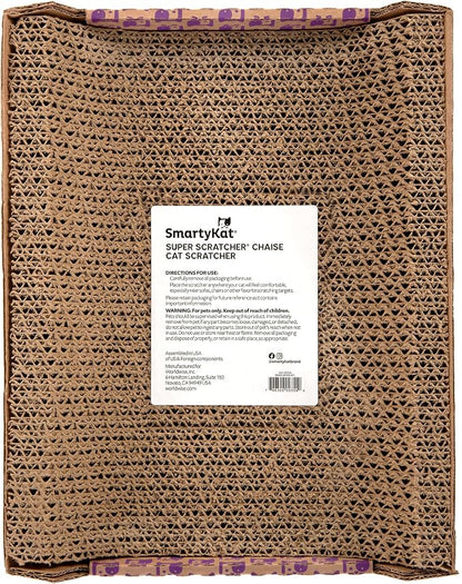 SmartyKat Super Scratcher Chaise Corrugated Cat Scratcher, Catnip Infusion - Image 4