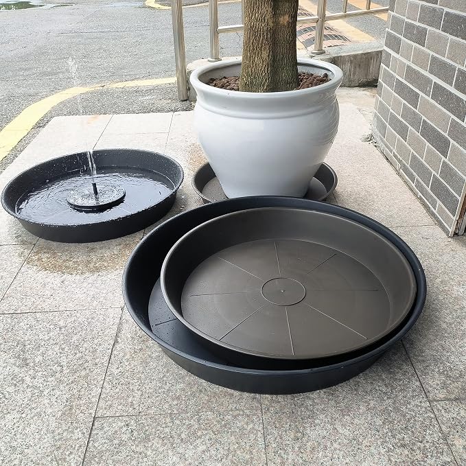 3 Pack of 20 22 inch Plant Saucer, 3.6" Depth Tray, Bath Baths Bowl - Image 3