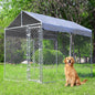 Outdoor Dog Kennel Large with Roof, Dog Run Enclosure, Large Outside Heavy Duty by HEASONKENNEL