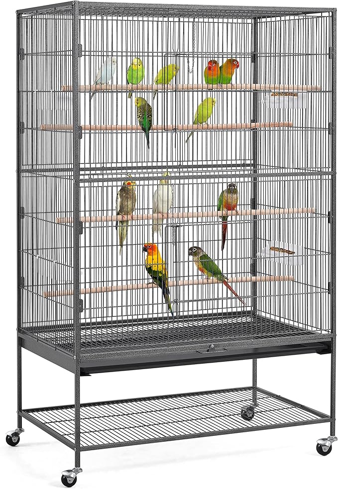 Yaheetech 60.5inch Extra Large Bird Cage Metal Parrot Cage Flight Cage by Yaheetech